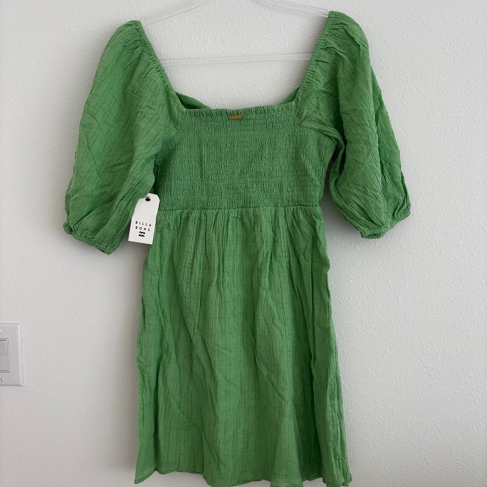 Billabong GreenCotton Dress NEW